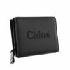 クロエ Chloe 二つ折り財布 レディース センス ブラック CHC23SP867 001 BLACK