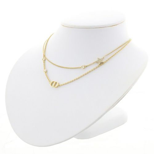 クリスチャンディオール Dior ネックレス レディース PETIT CD ゴールド N1155 PMTCY D301