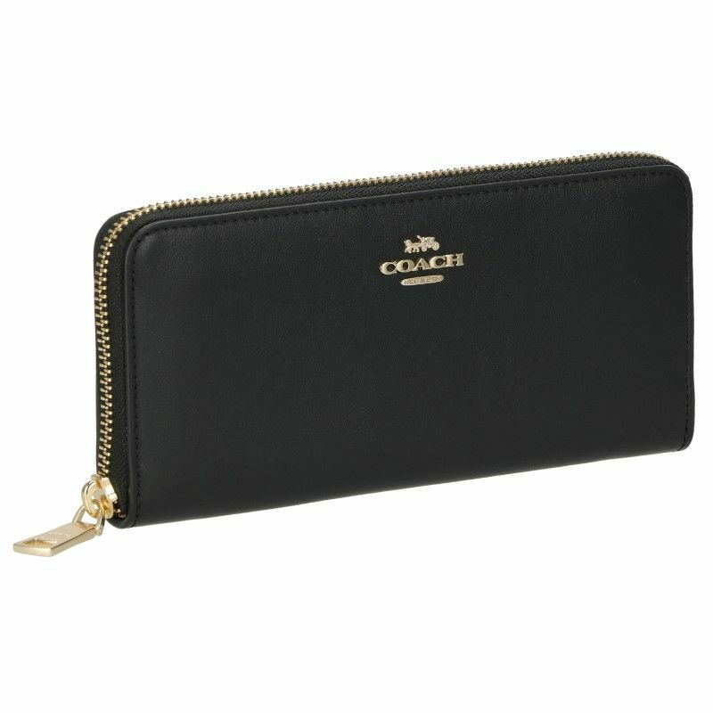 送料込み！ 未使用品 COACH 長財布 C8329 ブラック 伝っ ロゴ 356 