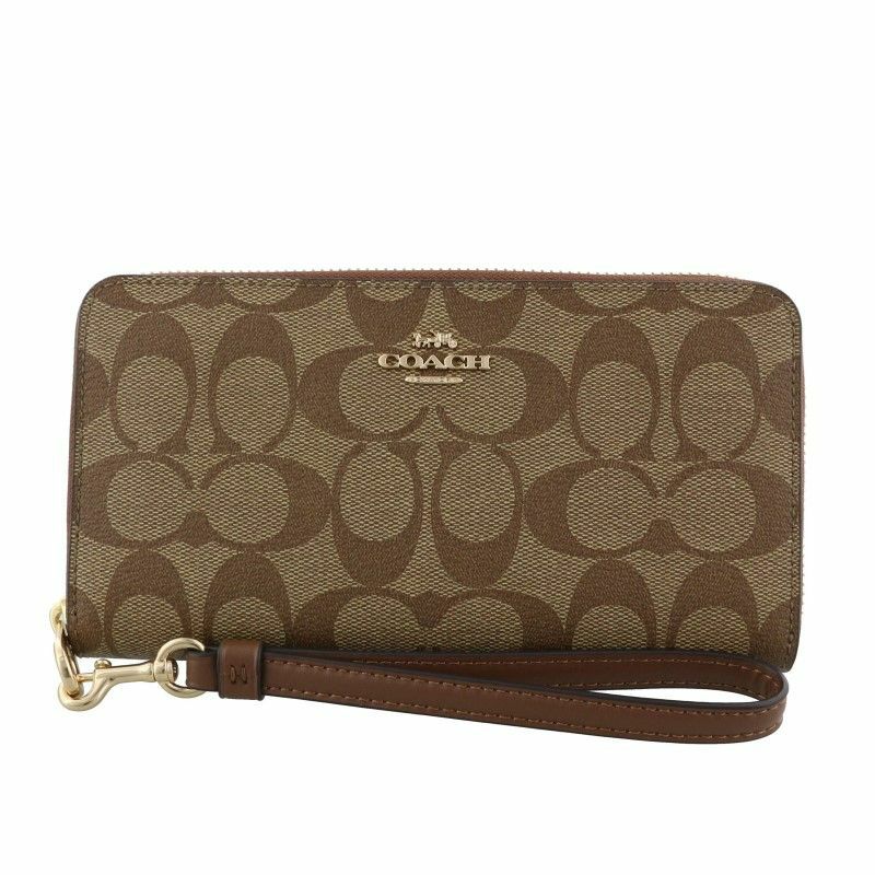 コーチ アウトレット COACH 長財布 レディース ブラウン チョーク 