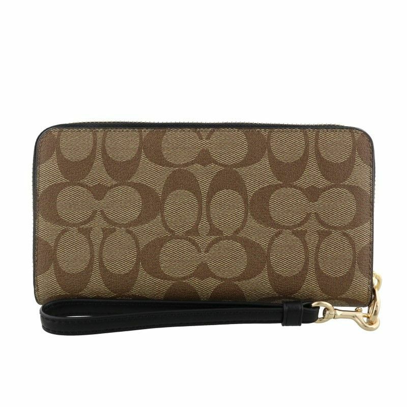 コーチ アウトレット COACH 長財布 レディース カーキ ブラック C4452 