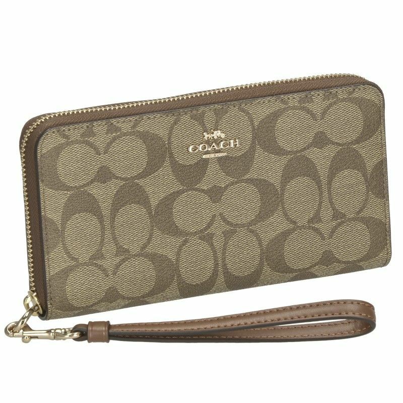 コーチ アウトレット COACH 長財布 レディース カーキ レッドウッド C4452 IMS5U