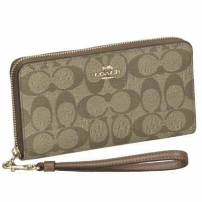 コーチ アウトレット COACH 長財布 レディース カーキ レッドウッド C4452 IMS5U