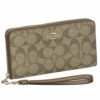 コーチ アウトレット COACH 長財布 レディース カーキ レッドウッド C4452 IMS5U
