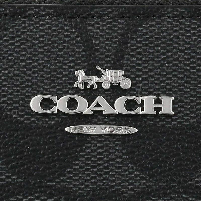 コーチ アウトレット COACH 長財布 レディース シグネチャー ブラック C4452 SVTSQ