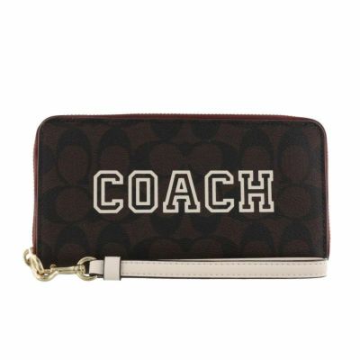 コーチ アウトレット COACH 長財布 レディース ブラウン チョークマルチ CB856 IMUOC