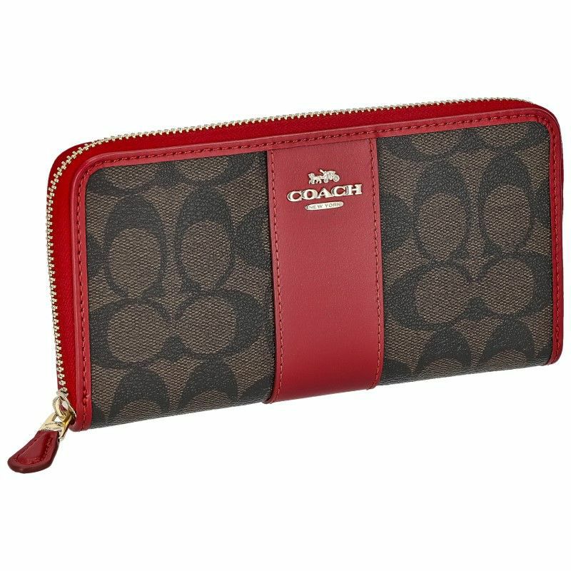 コーチ アウトレット COACH 長財布 レディース ブラウン トゥルーレッド 54630 IML72 | GINZA LoveLove（ラブラブ）