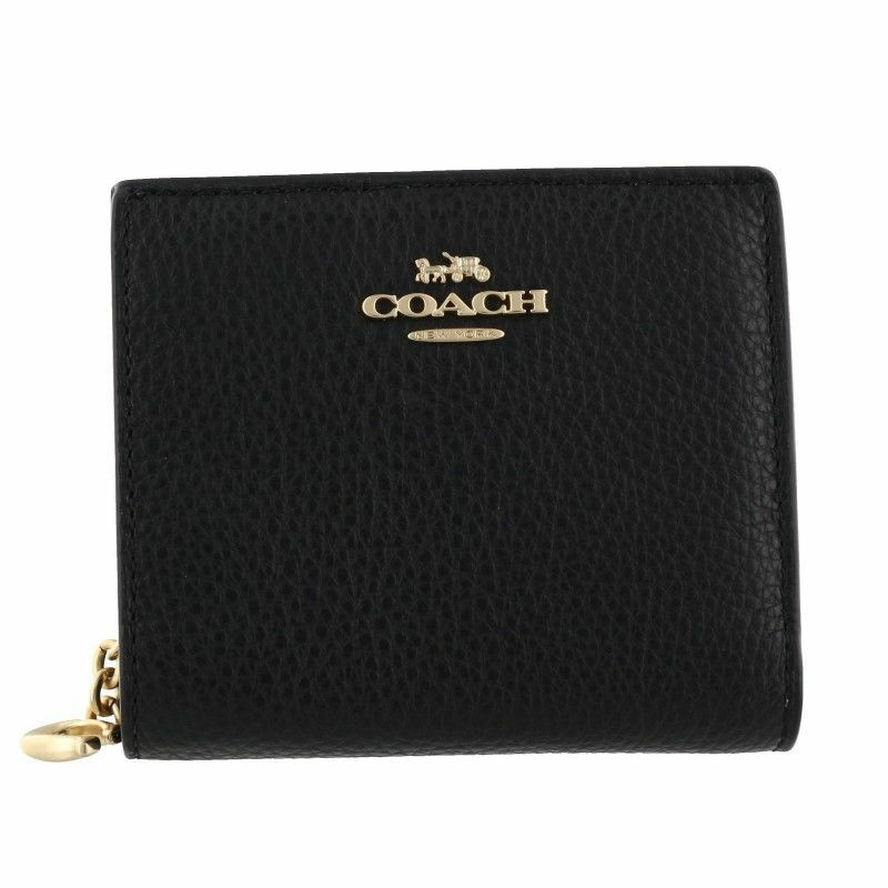 COACH OUTLET コーチ アウトレット 二つ折り財布 レディース ブラック C2862 IMBLK