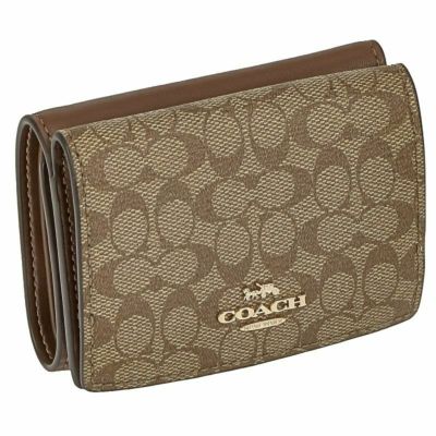 コーチ アウトレット COACH コインケース シグネチャー カーキ サドル