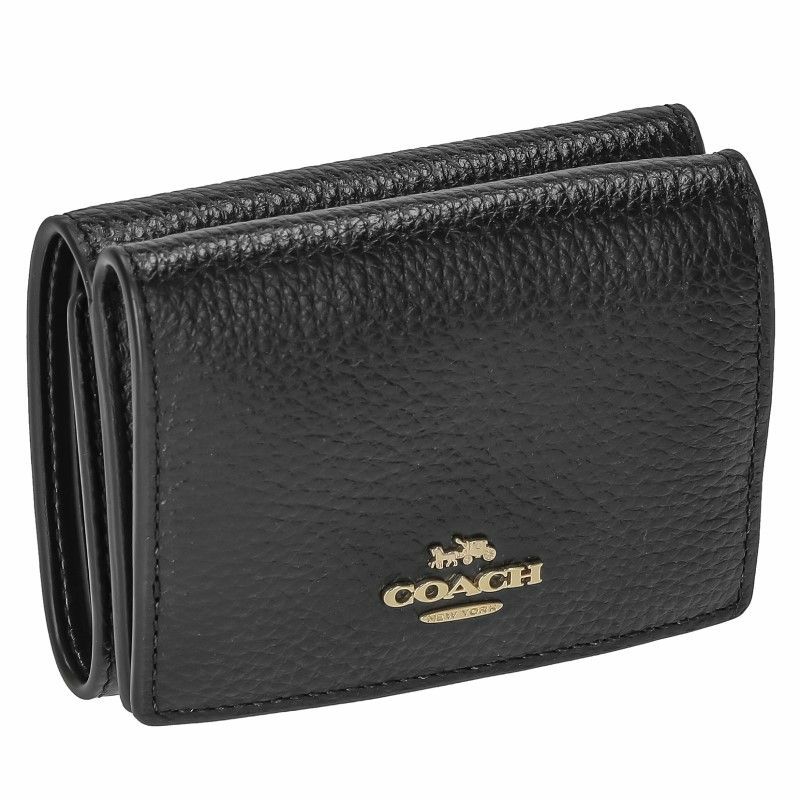 コーチ アウトレット COACH 三つ折り財布 レディース ブラック 88666 IMBLK | GINZA LoveLove（ラブラブ）