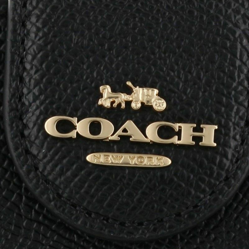コーチ アウトレット COACH 二つ折り財布 レディース ブラック 6390 IMBLK