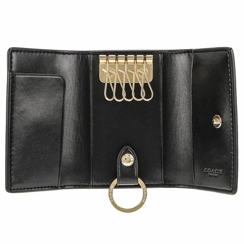 コーチ アウトレット COACH キーケース レディース ブラウン/ブラック 77998 IMAA8
