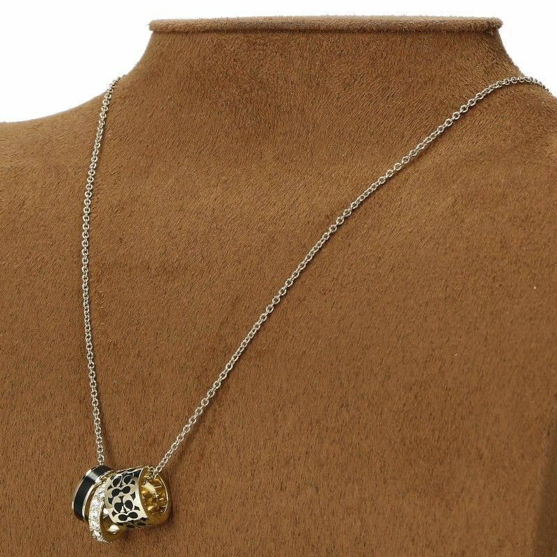 国内即発 COACH C9446 GD BK N ネックレス COACH OUTLET コーチ アウトレット ネックレス レディース C9446