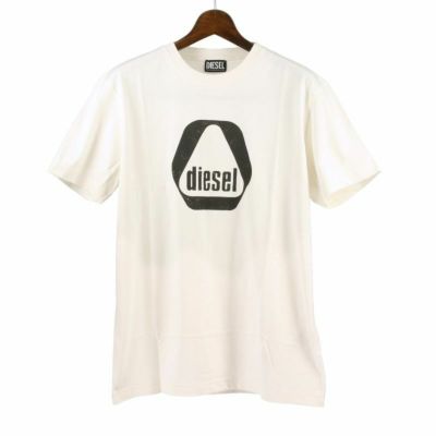 DIESEL ディーゼル Tシャツ メンズ T DIEGER G10 XLサイズ ホワイト A09674 0CATM 141 IVORY