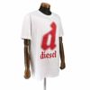 DIESEL ディーゼル Tシャツ メンズ T DIEGOR K54 ホワイト XLサイズ A08681 0GRAI 100 WH