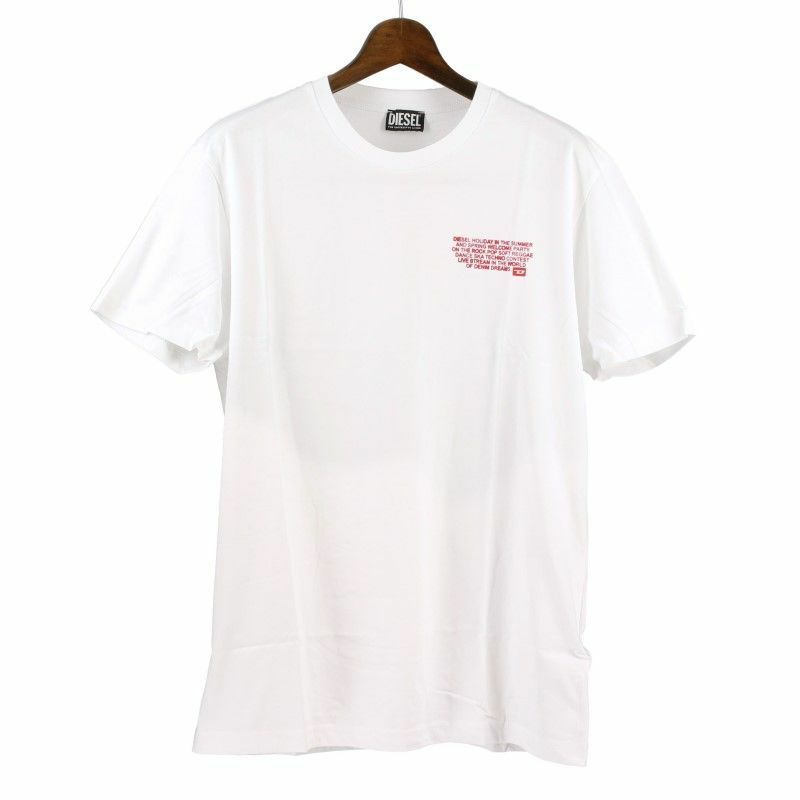 DIESEL ディーゼル Tシャツ 半袖 メンズ T JUST K3 ホワイト Mサイズ 