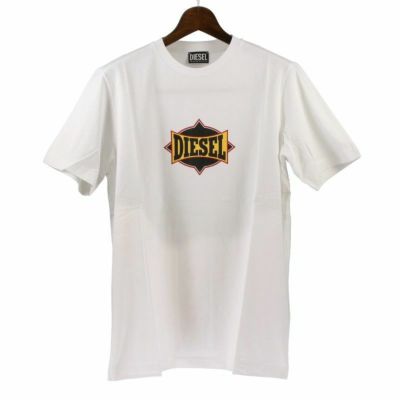 ディーゼル DIESEL Tシャツ メンズ A03843-0HAYU Mサイズ ホワイト ...