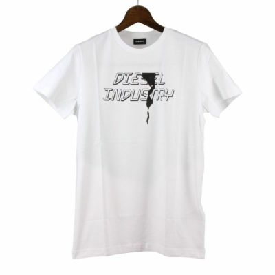 ディーゼル DIESEL Tシャツ メンズ T-DIEGo-J25 Sサイズ ホワイト SDNX