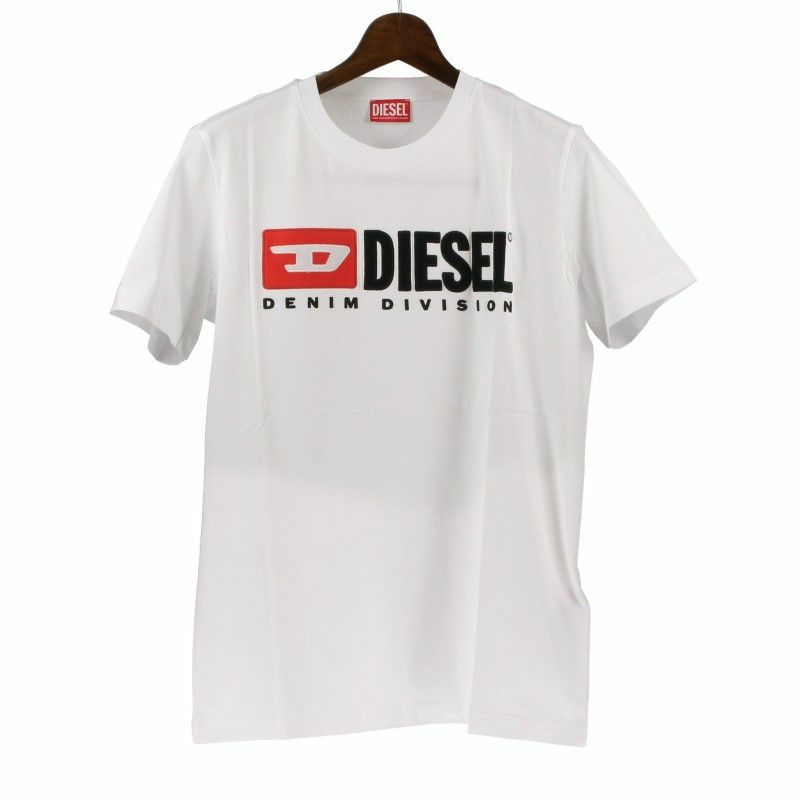 ディーゼル DIESEL Tシャツ メンズ T-DIEGOR-DIV Lサイズ ホワイト A03766-0AAXJ 100 WH