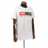 ディーゼル DIESEL Tシャツ メンズ T-DIEGOR-DIV Lサイズ ホワイト A03766-0AAXJ 100 WH