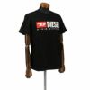 ディーゼル DIESEL Tシャツ メンズ T-DIEGOR-DIV Mサイズ ブラック A03766-0AAXJ 9XX BK