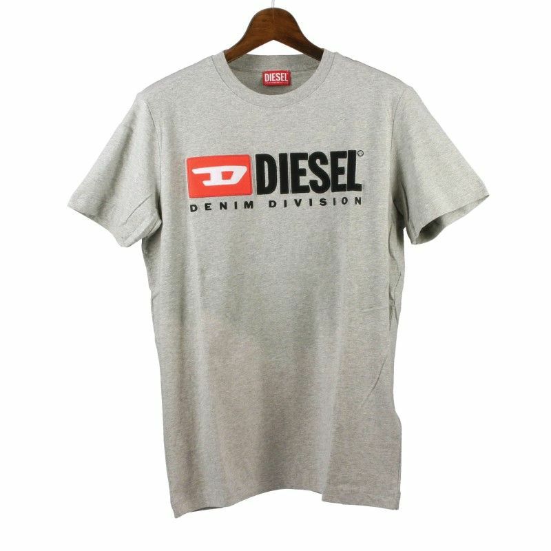 ディーゼル DIESEL Tシャツ メンズ T-DIEGOR-DIV XLサイズ グレー A03766-0AAXJ 9CB GY