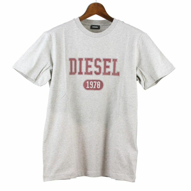 ディーゼル DIESEL Tシャツ メンズ T-DIEGOR-K46 Lサイズ グレー A03824-0GRAI 9CB GY