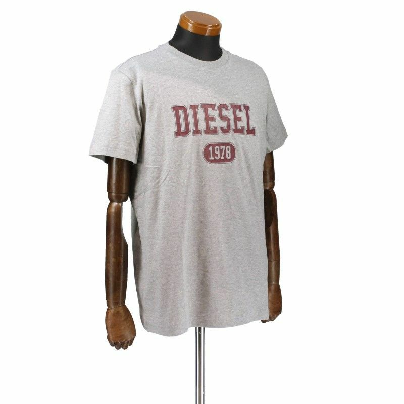 ディーゼル DIESEL Tシャツ メンズ T-DIEGOR-K46 Lサイズ グレー 