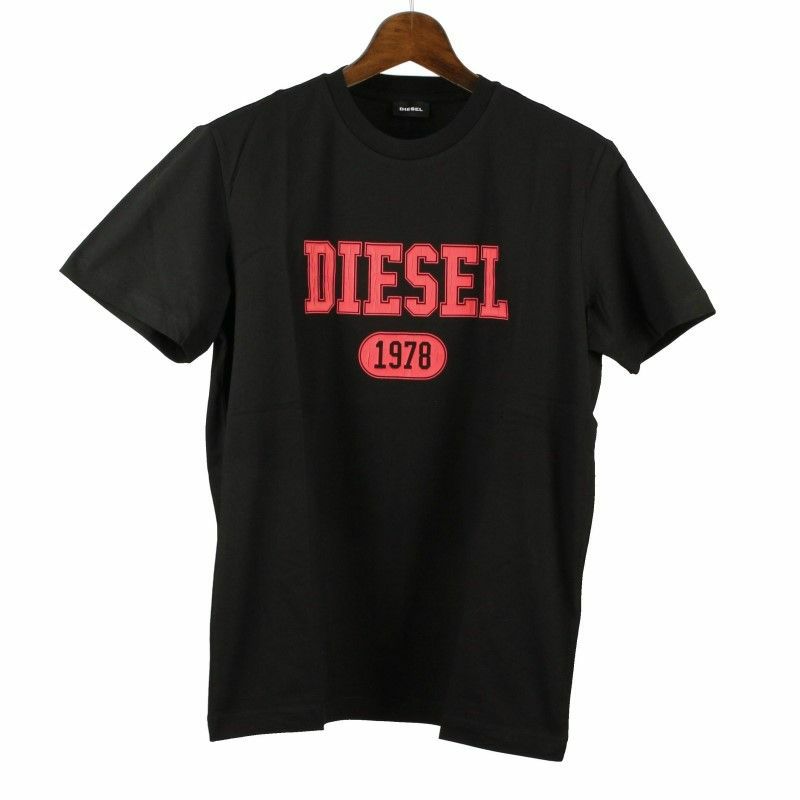 ディーゼル DIESEL Tシャツ メンズ T-DIEGOR-K46 Lサイズ ブラック A03824-0GRAI 9XX BK