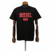 ディーゼル DIESEL Tシャツ メンズ T-DIEGOR-K46 Lサイズ ブラック A03824-0GRAI 9XX BK