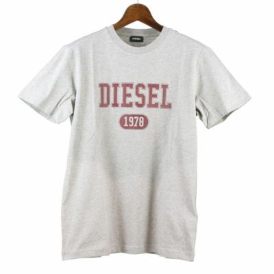 ディーゼル DIESEL Tシャツ メンズ T-DIEGOR-K46 Lサイズ グレー