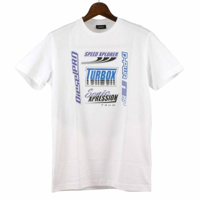 ディーゼル DIESEL Tシャツ メンズ T-DIEGOS-K38 Mサイズ ホワイト A02377-0AAXJ 100 WH