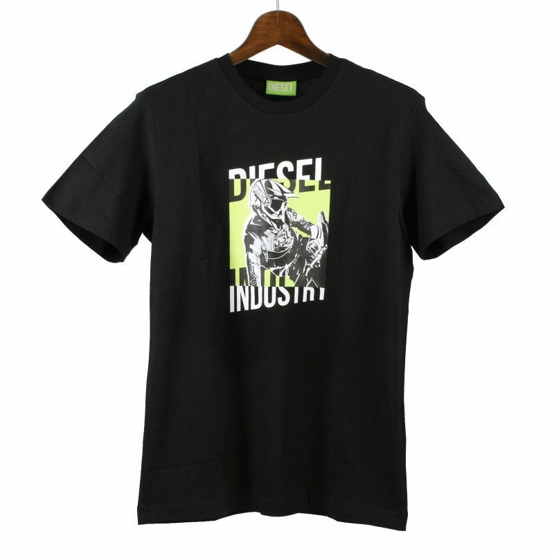 ディーゼル DIESEL Tシャツ メンズ T-DIEGOS-K44 Mサイズ ブラック A02397-0GRAI 9XX BK