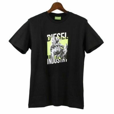 ディーゼル DIESEL Tシャツ メンズ T-DIEGOS-K44 Sサイズ ブラック A02397-0GRAI 9XX BK