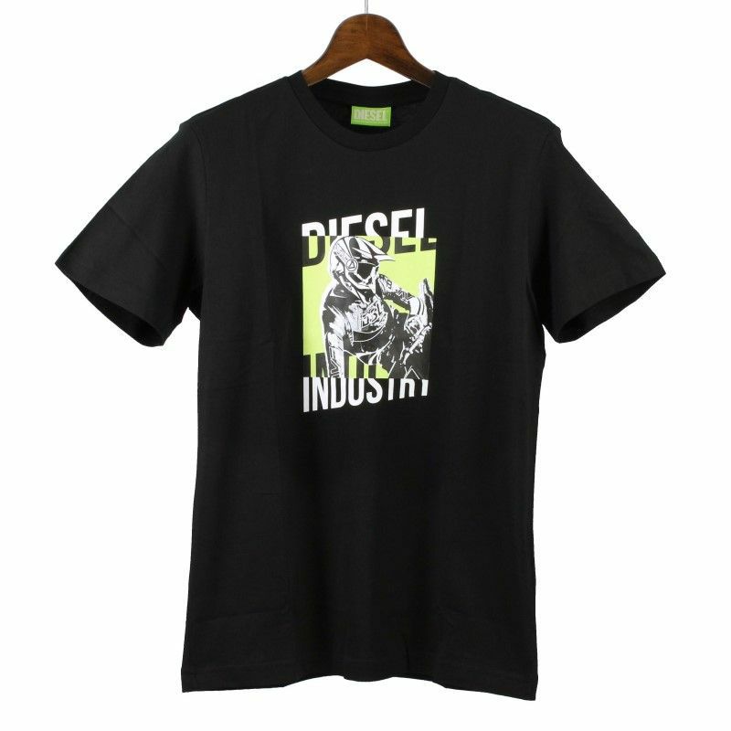 diesel ティシャツ Men's T-shirt with Diesel Hardwear print | Black | Diesel