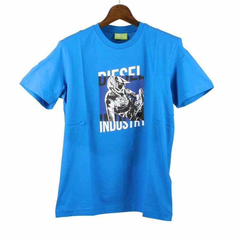 ディーゼル DIESEL Tシャツ メンズ T-DIEGOS-K44 XSサイズ ブルー A02397-0GRAI 89R BLUE