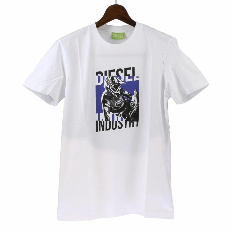 ディーゼル DIESEL Tシャツ メンズ T-DIEGOS-K44 XSサイズ ホワイト A02397-0GRAI 100 WH