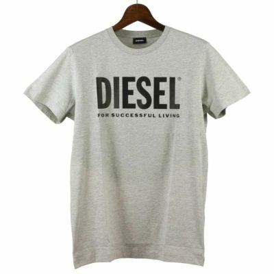 ディーゼル DIESEL Tシャツ メンズ T-DIEGOS-LOGO Mサイズ グレー SXED