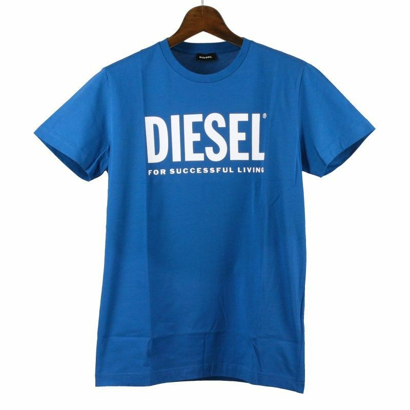 ディーゼル DIESEL Tシャツ メンズ T-DIEGOS-LOGO XSサイズ ブルー SXED-0AAXJ 811 BU