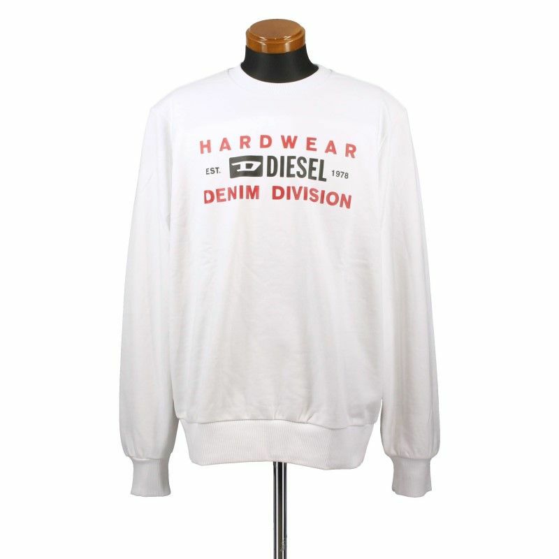 ディーゼル DIESEL トレーナー メンズ ホワイト Sサイズ A00320-0HAYT