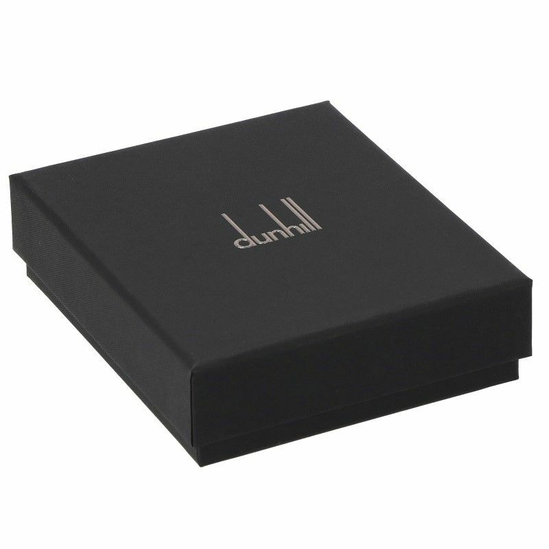 ⭐️極美品⭐️　dunhill　二つ折り財布　ラゲッジキャンバス　ブラック 二つ折り 財布 レザー ロゴ 金具 黒 ブラック ゴールドカラー