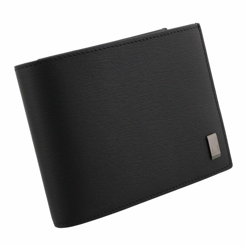 ダンヒル dunhill 二つ折り財布 メンズ ブラック DU19F2F32SG001R  