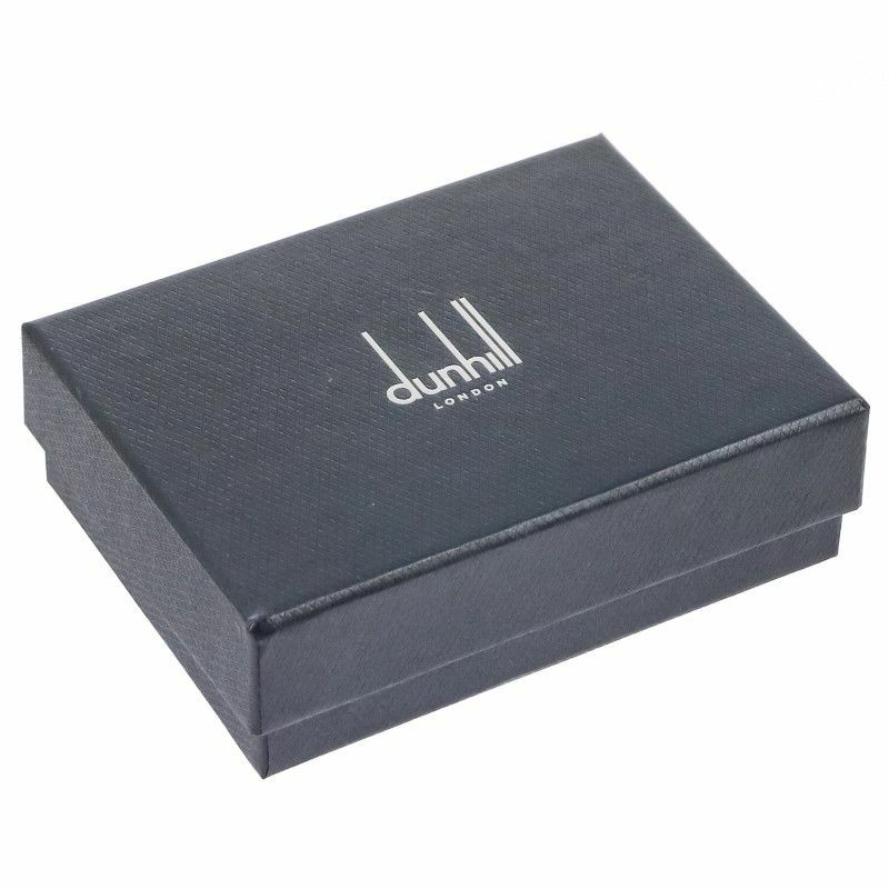 ブラック 合成皮革 キーケース 箱付き　Dunhill dunhill ダンヒル キーケース 6連 キーリング付き メンズ