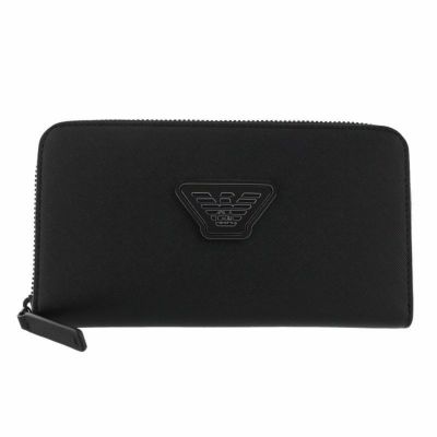 EMPORIO ARMANI エンポリオ アルマーニ 長財布 メンズ ブラック YEME49