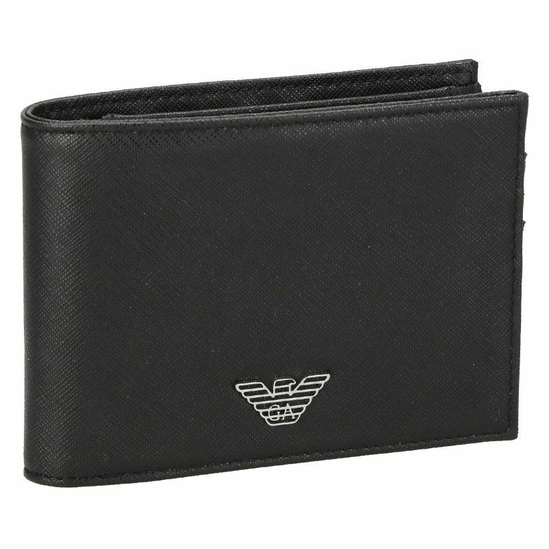 エンポリオ アルマーニ EMPORIO ARMANI 二つ折り財布 メンズ ブラック  