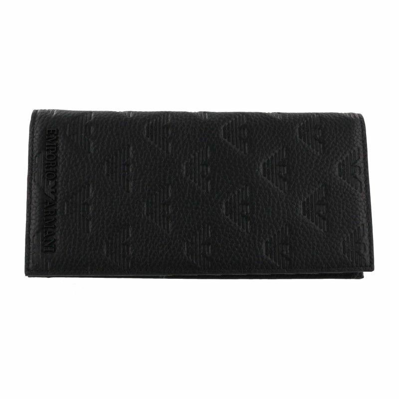 エンポリオアルマーニ EMPORIO ARMANI 長財布 メンズ ブラック YEM474  