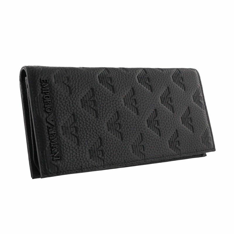 エンポリオアルマーニ EMPORIO ARMANI 長財布 メンズ ブラック YEM474 