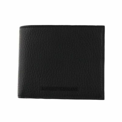 ファッション小物【新品 未使用】アルマーニ ARMANI 2つ折り財布 Y4R167 ブラック