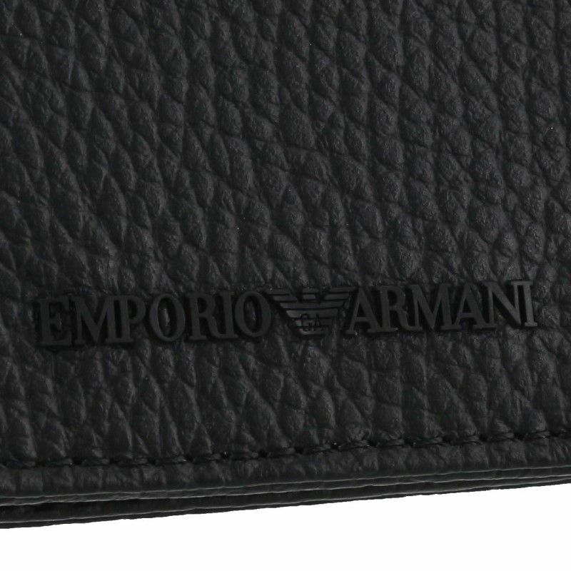 エンポリオアルマーニ EMPORIO ARMANI 二つ折り財布 メンズ ブラック Y4R378 Y068E 80001 BLACK
