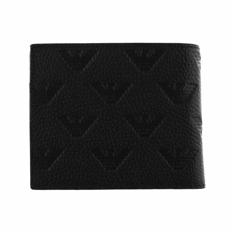 エンポリオアルマーニ EMPORIO ARMANI 二つ折り財布 メンズ ブラック YEM122 Y142V 81072 BLACK